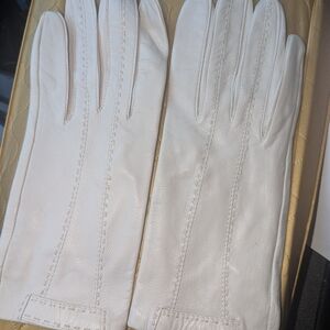Aris Cream Formal Wear Leather Gloves